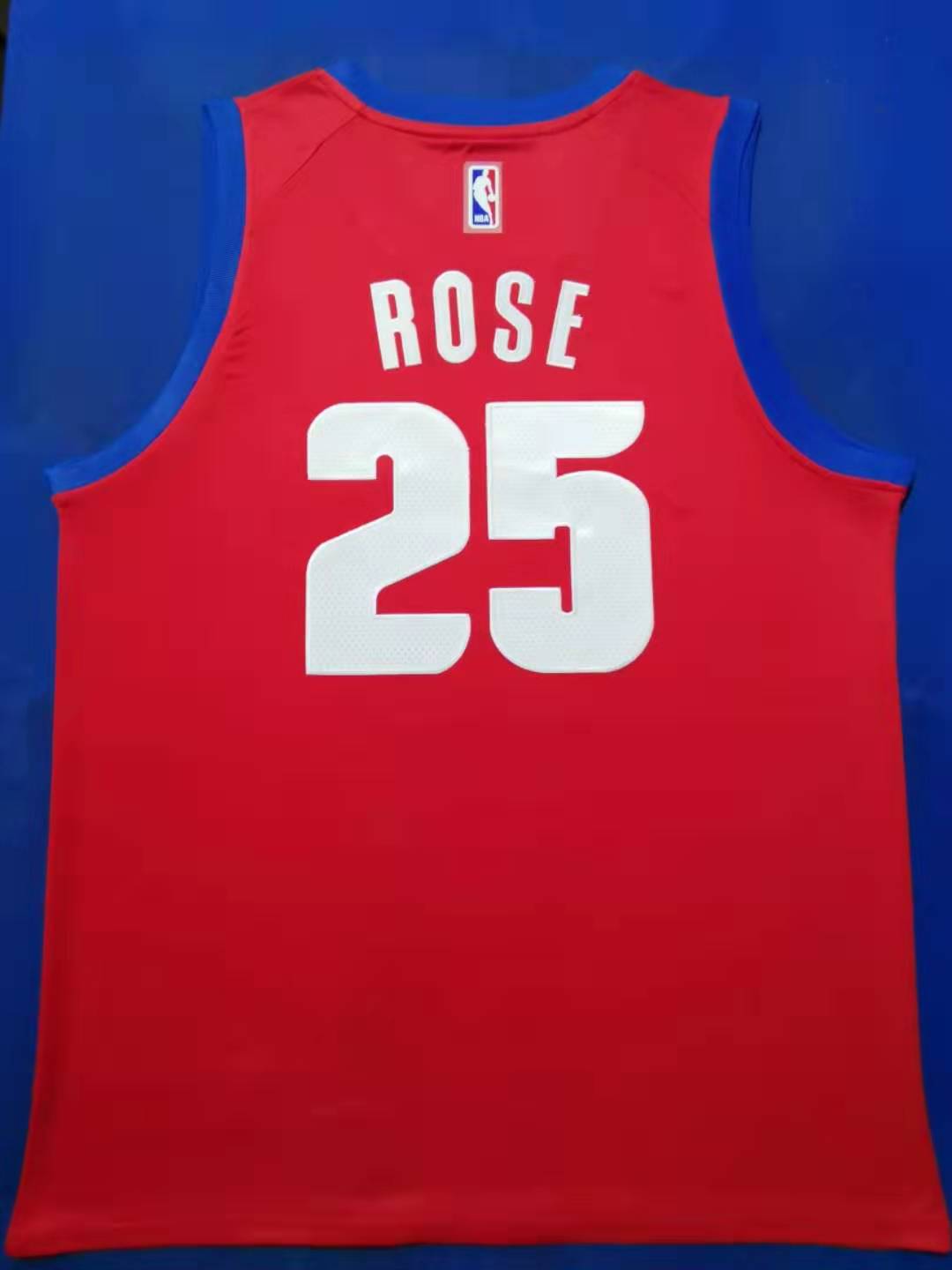 2020 Men Detroit Pistons 25 Rose red Nike city edition Game NBA Jerseys